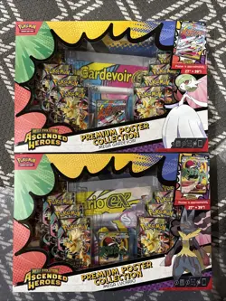 Pokemon TCG: Ascended Heroes Poster Collections Lot - Gardevoir & Lucario Boxes - Image 1