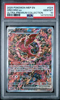 2025 POKEMON BLACK STAR PROMO UPC #024 ORICORIO EX PSA 10 - Image 1