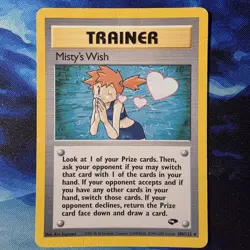 Misty's Wish 108/132 Gym Challenge Regular LP/MP Pokemon Card - Image 1