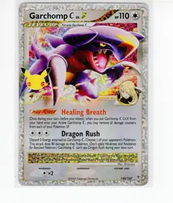 ENGLISH Garchomp Celebrations 145 Pokemon Card (g3) - Image 1