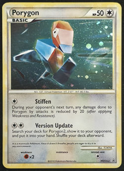Porygon HGSS22 Black Star Promo Pokemon Heart Gold Soul Silver LP - Image 1