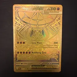 Pokemon Mega Zygarde EX Full Art Gold Secret Rare Holo 310HP - Image 1