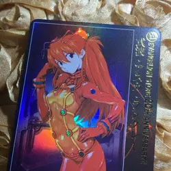 Asuka Langley Soryu Evangelion Data Goddess Anime Foil ACG Girl Card Red - Image 2