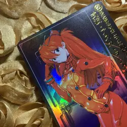 Asuka Langley Soryu Evangelion Data Goddess Anime Foil ACG Girl Card Red - Image 5