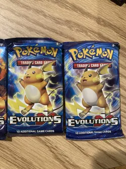 XY Evolutions Booster Pack Lot of 5 Factory Sealed English Pokemon TCG Free Ship - Image 4