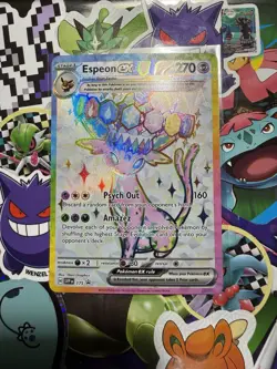 Pokemon Espeon EX SVP 175 Premium Figure Collection Black Star Promo NM - Image 1