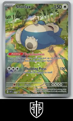 Pokemon - Snorlax 051 Scarlet & Violet - Holo Black Star Promo - NM - Image 1