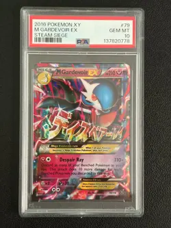 Pokemon M Gardevoir EX 79/114 PSA 10 Ultra Rare 2016 Steam Siege - Image 1