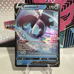Pokemon Lumineon V Ultra Rare 040/172 Brilliant Stars NM Free shipping - Image 1