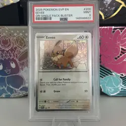 Pokemon TCG Eevee PSA 9 SVP200 Scarlet & Violet Black Star Promo Destined Rivals - Image 1