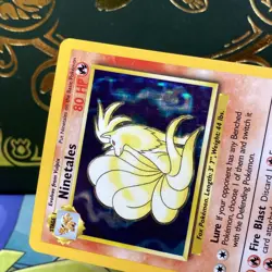 Ninetales 12/102 Holo Rare Base Set Unlimited Pokemon English LP + - Image 3