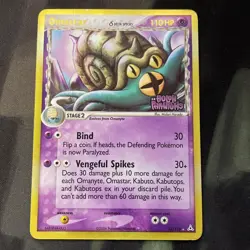 Omastar 13/110 EX Holon Phantoms Reverse Holo STAMPED Rare Pokemon TCG - Image 1
