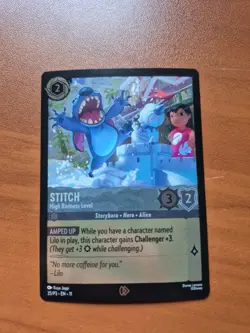 Stitch High Badness Level Disney Lorcana Promo Cold Foil - Image 1