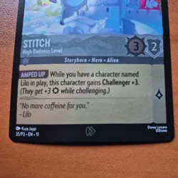 Stitch High Badness Level Disney Lorcana Promo Cold Foil - Image 5