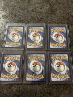 Lot Of 6 Pokemon Cards From Various Sets Just Freshly Pulled And Put In Sleeves - Image 2