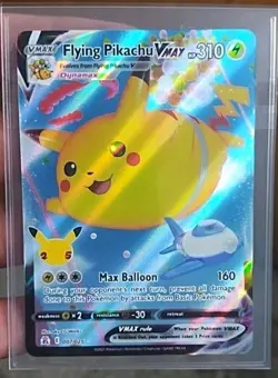 Pokemon Flying Pikachu VMAX 007/025 Celebrations Promo card. Near Mint. - Image 1