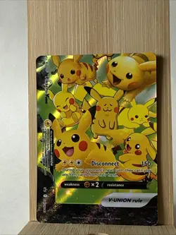 Pikachu V-Union SWSH141 SWSH: Sword & Shield Promo Cards Holo LP✨ - Image 1