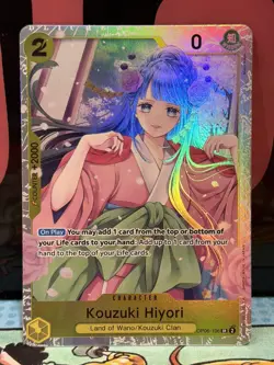 One Piece Card Game🏴‍☠COLOR: YELLOW OP06-106 KOUZUKI HIYORI SR FOIL NM TCG ENG - Image 3