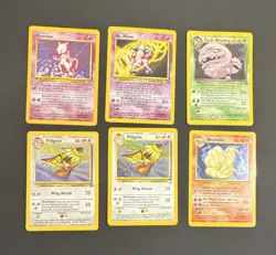 Pokemon TCG Base Set Team Rocket Jungle base Set2 6 card Holo Lot - Image 1