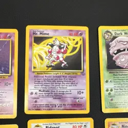 Pokemon TCG Base Set Team Rocket Jungle base Set2 6 card Holo Lot - Image 3