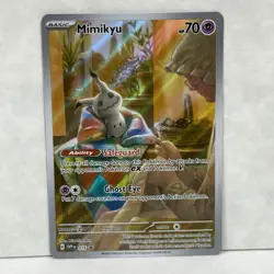 Mimikyu 075 Sv: Scarlet & Violet Black Star SVP Promo Cards Holo English - Image 1