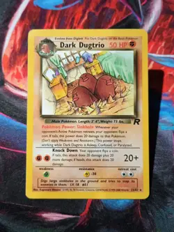 Dark Dugtrio 23/82 Team Rocket Pokemon TCG Card -D2 - Image 1