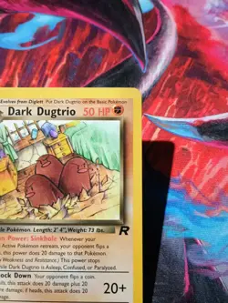 Dark Dugtrio 23/82 Team Rocket Pokemon TCG Card -D2 - Image 3