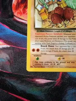 Dark Dugtrio 23/82 Team Rocket Pokemon TCG Card -D2 - Image 4