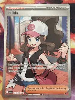 Hilda 164/086 Full Art Ultra Rare White Flare Pokemon TCG Trainer Card NM - Image 1