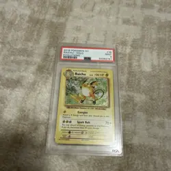 Pokemon 2016 XY Evolutions Raichu Holo Card 36/108 PSA Mint 9 Graded - Image 1