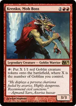 Krenko, Mob Boss -Foil Light Play MTG Magic 2013 Core Set - Image 1