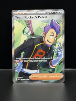 Team Rocket’s Petrel 226/182 Full Art Trainer UR Pokemon Card NM - Image 1