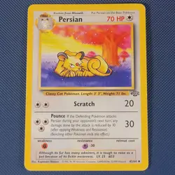 Persian 42/64 - Jungle - Uncommon Pokemon Card - LP - Image 1