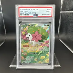 2025 Pokemon Destined Rivals Shaymin #185 IR EN Graded PSA 9 - Image 1