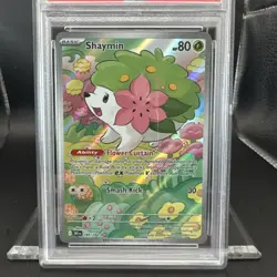 2025 Pokemon Destined Rivals Shaymin #185 IR EN Graded PSA 9 - Image 3
