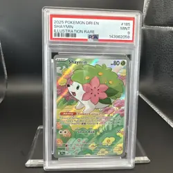 2025 Pokemon Destined Rivals Shaymin #185 IR EN Graded PSA 9 - Image 4
