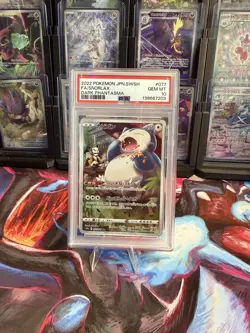 Pokemon TCG Dark Phantasma Snorlax Card 077/071 PSA 10 - Image 1