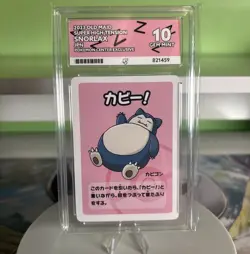 ACE 10 Snorlax Old Maid Pokemon Center Exclusive Japanese Perfect Sub Grades - Image 1