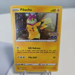 Pokemon TCG – Pikachu SWSH234 – Holo – Black Star Promo – Pokemon GO - Image 1