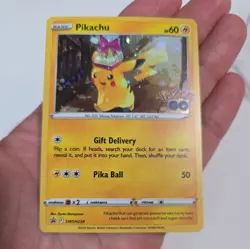 Pokemon TCG – Pikachu SWSH234 – Holo – Black Star Promo – Pokemon GO - Image 2