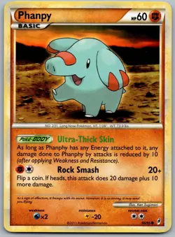 Pokemon TCG Phanpy Call of Legends 66/95 Regular MP - Image 1