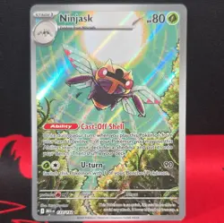 Pokemon TCG Ninjask 137/132 Me01: Mega Evolution Holo 80 HP Cast-Off Shell - Image 1