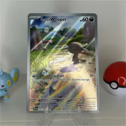 Pokemon Paldean Wooper 102/094 Me02: Phantasmal Flames Illustration Rare Holo - Image 1