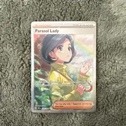 Pokemon TCG Parasol Lady 255/182 Ultra Rare Paradox Rift NM/M - Image 1