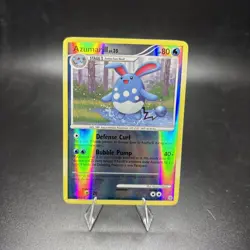 Azumarill - 18/130 - Pokemon Diamond & Pearl Reverse Holo Rare NM -j - Image 1