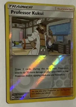 Professor Kukui 128/149 Sm Base Set Reverse Holo Pokemon TCG Card Near Mint - Image 2