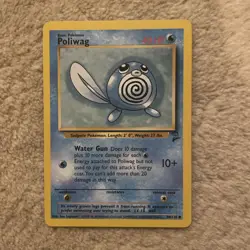Pokemon TCG Poliwag Base Set 2 88/130 Regular Unlimited Common NM - Image 1