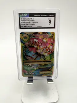 2016 POKEMON XY EVOLUTIONS #100 FULL ART/M VENUSAUR EX CGC 9 - Image 1