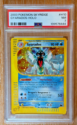2003 Pokemon Skyridge Gyarados Holo #H10 PSA 7 - Image 1