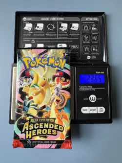 Pokemon Ascended Heroes VERY HEAVY 23.66 New Sealed Booster Pack God PackUUU - Image 1